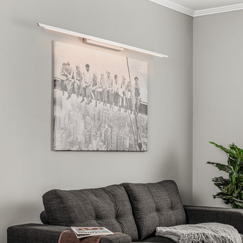 Bakside av LED bildelampe Niara dimbar CCT aluminium 168 cm