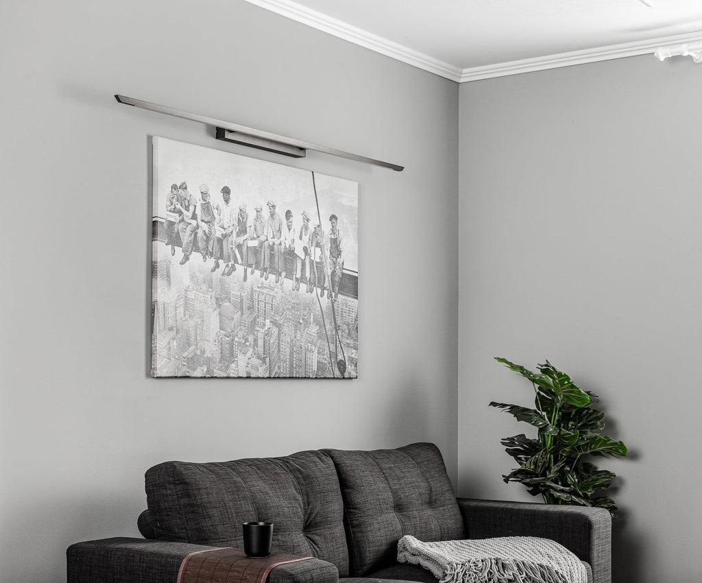 LED bildelampe Niara dimbar CCT bronse detalj av materiale