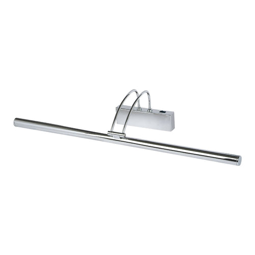 LED bildelampe Piktura med bryter krom 68 cm montert på vegg