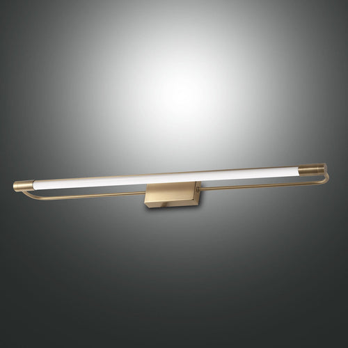 LED bildelampe Rapallo messing 80 cm forfra