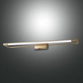 LED bildelampe Rapallo messing 80 cm forfra