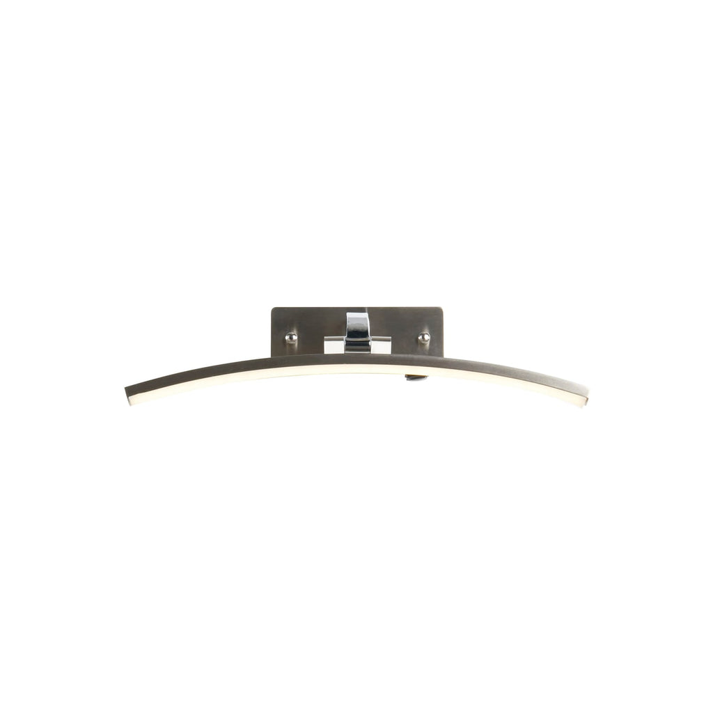 Detalj av LED bildelampe Santorini krom med bryter 40 cm 8W