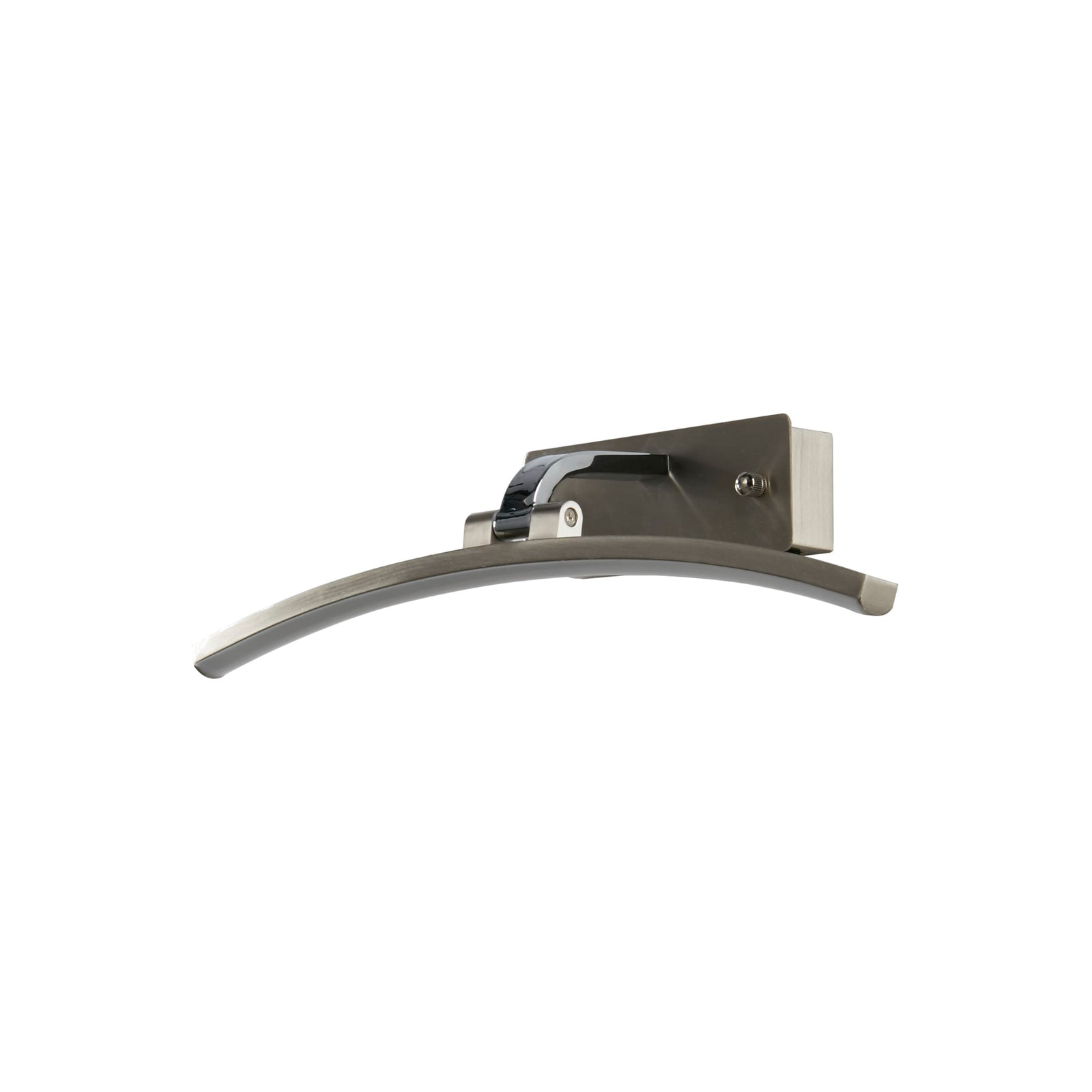 Montert LED bildelampe Santorini krom med bryter 40 cm 8W på vegg
