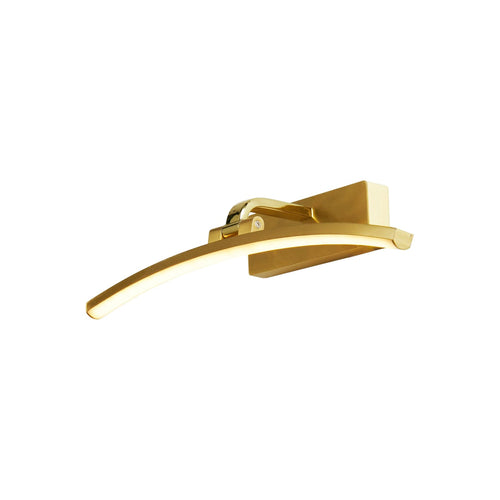 LED bildelampe Santorini messing 40 cm med bryter bakside