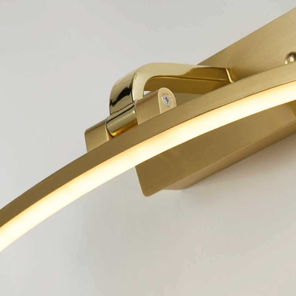 LED bildelampe Santorini messing 40 cm med bryter bryterknapp