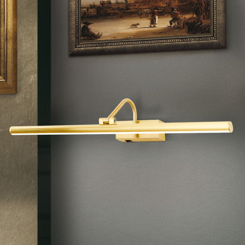 LED bildelampe Sofia gull matt 60 cm 12W varmhvit forfra