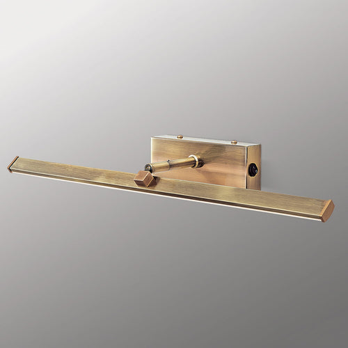 LED bildelampe Suren antikk messing 50 cm 10W bakside