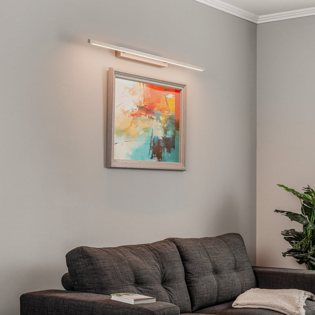 LED bildelampe Talon dimbar CCT aluminium 118 cm bakside