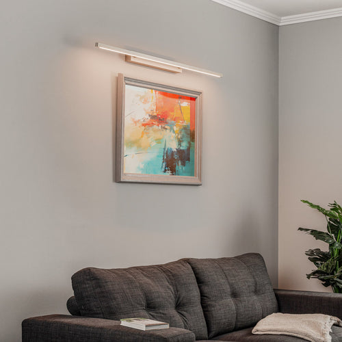 LED bildelampe Talon dimbar CCT aluminium 118 cm bakside