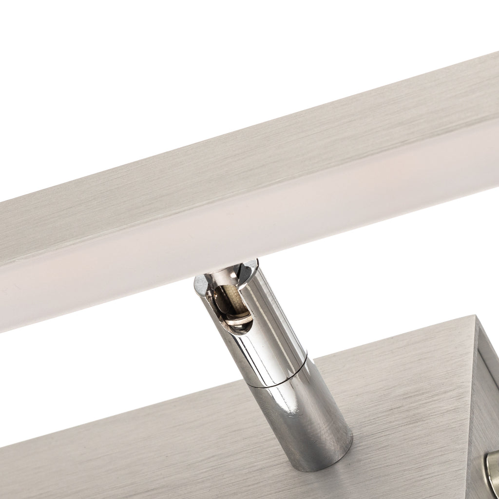 LED bildelampe Talon dimbar CCT aluminium 118 cm aluminiumsoverflate