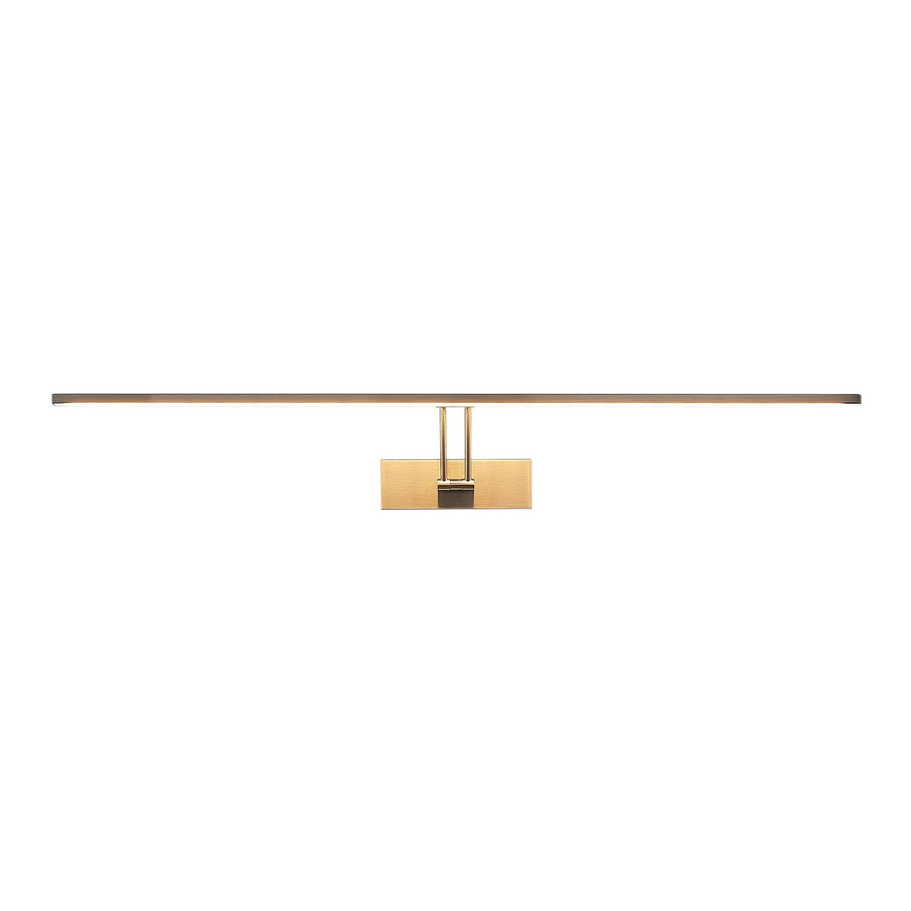 Montert LED bildelampe Thibaud matt nikkel aluminium 84 cm på vegg