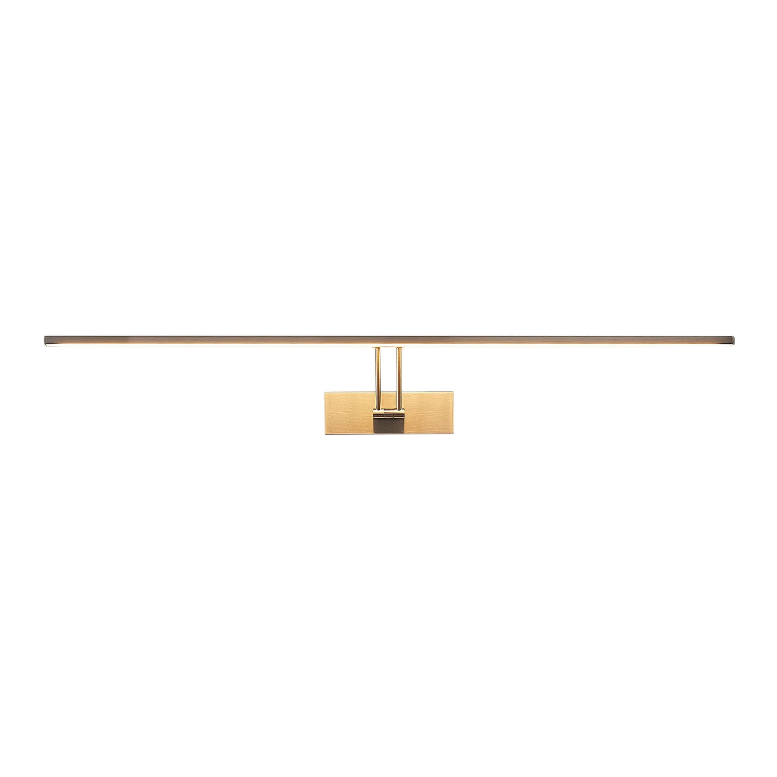 Montert LED bildelampe Thibaud matt nikkel aluminium 84 cm på vegg