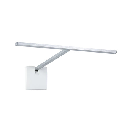 LED bildelampe Xana dimbar børstet aluminium 35 cm forfra