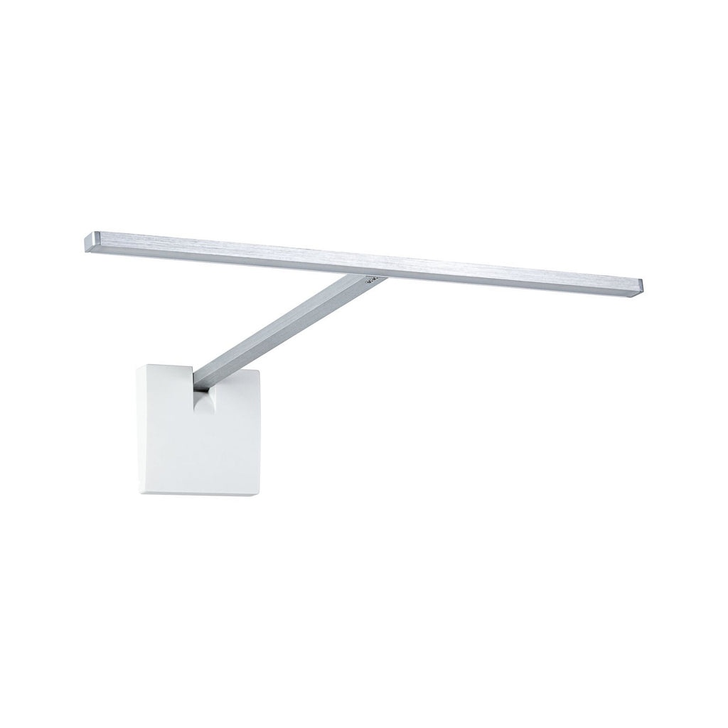 LED bildelampe Xana dimbar børstet aluminium 35 cm forfra