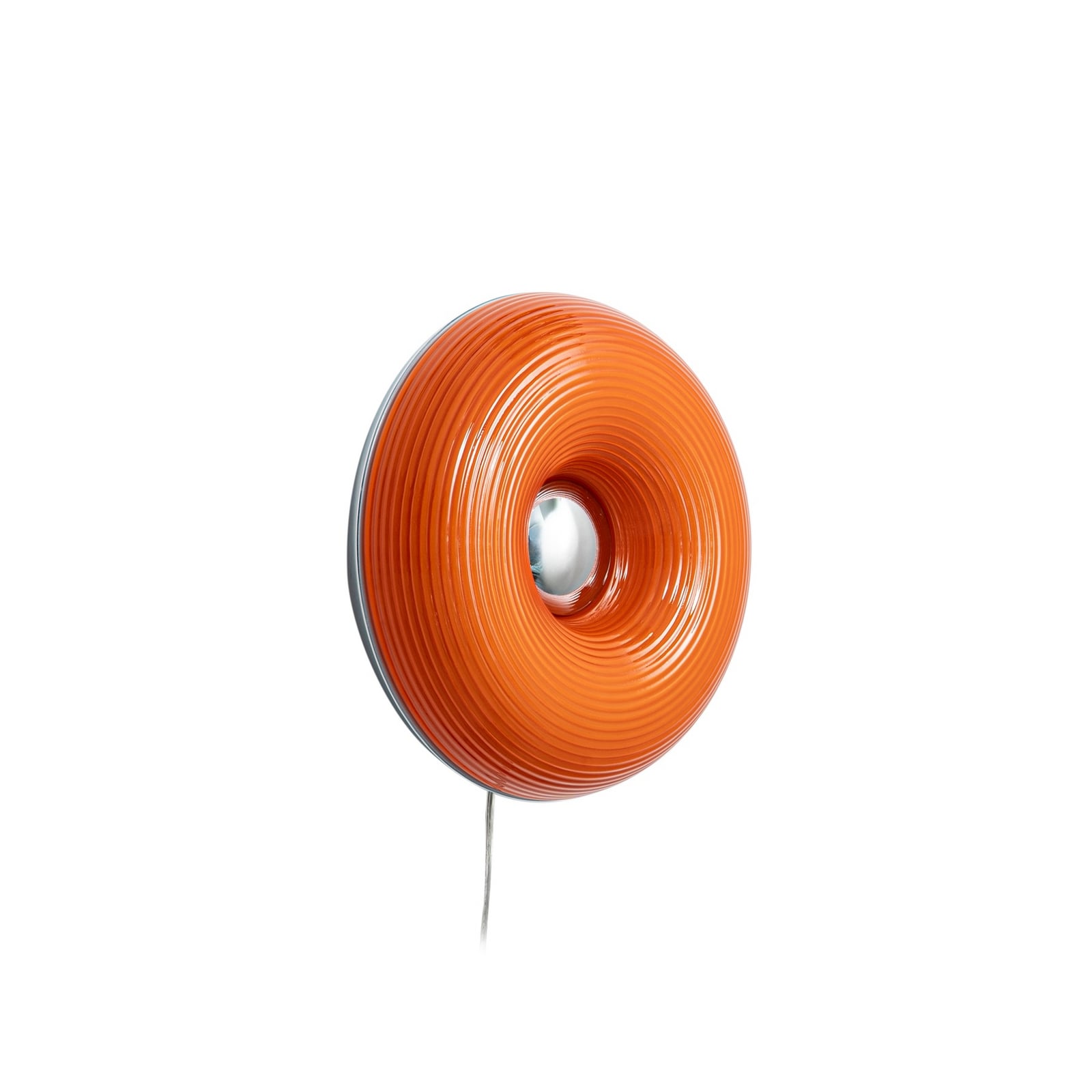 LED bord-/vegglampe Fjora dimbar oransje/krom Ø30 cm nærbilde