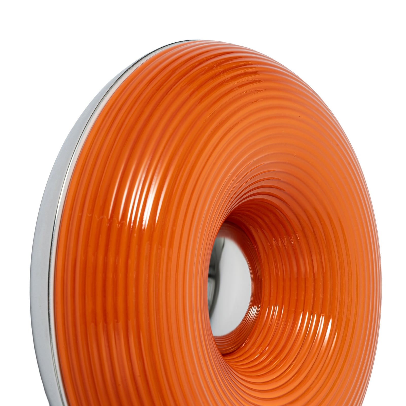 LED bord-/vegglampe Fjora dimbar oransje/krom Ø30 cm side