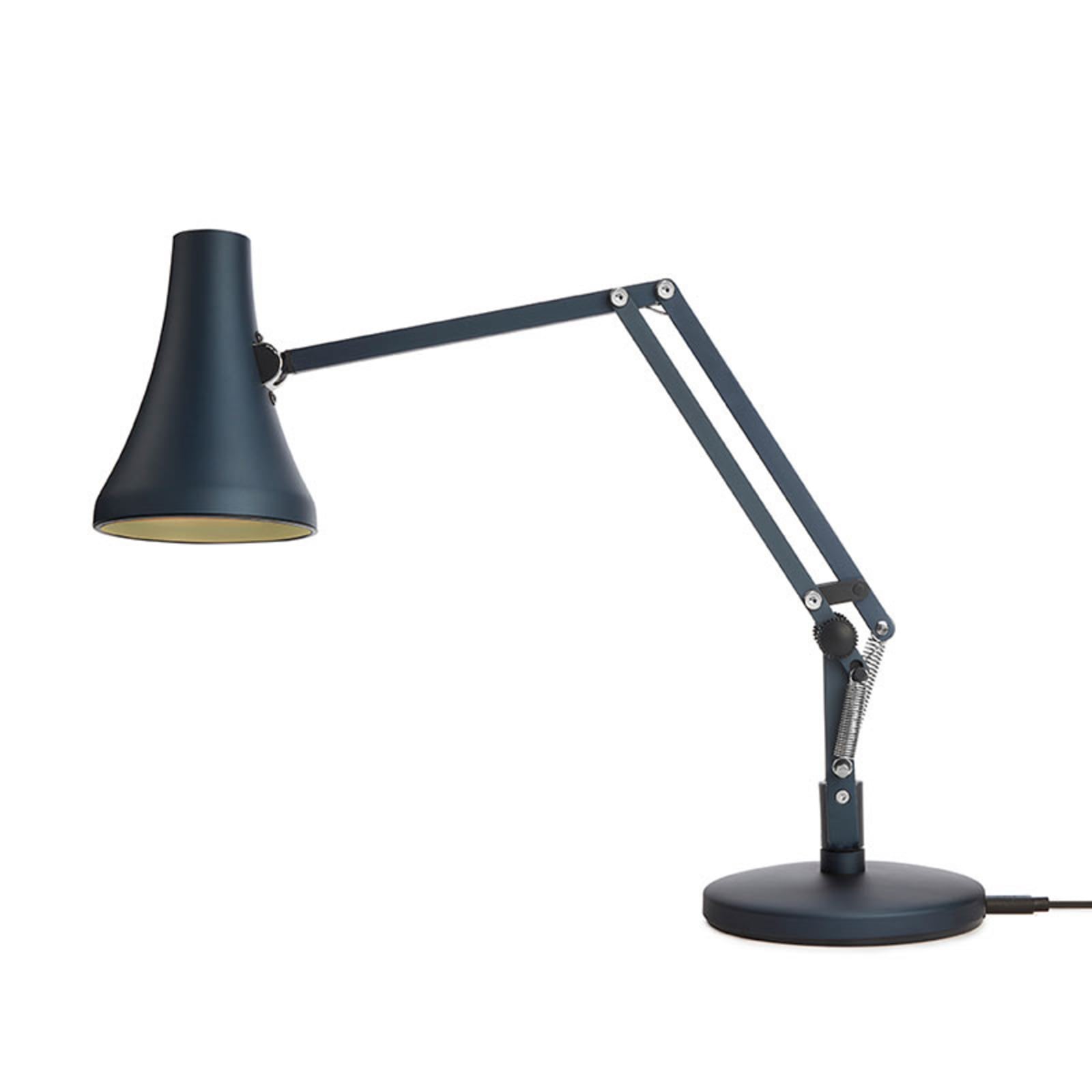 LED bordlampe 90 Mini Mini dimbar stålblå aluminiumsdetalj