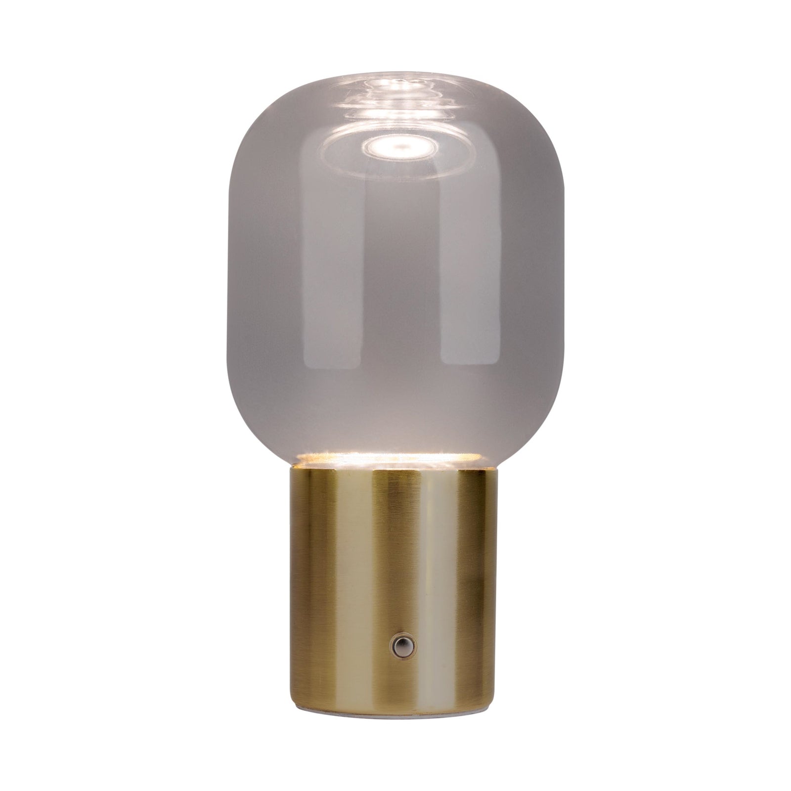 LED bordlampe Albero oppladbar glass dimbar gull Ø13 cm bakside