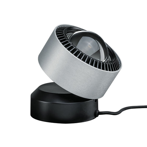 LED bordlampe Aldan aluminium dimbar Ø10 cm 3,5W forfra