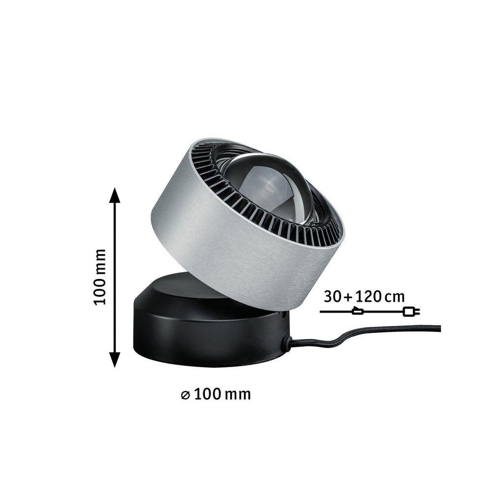 LED bordlampe Aldan aluminium dimbar sideprofil