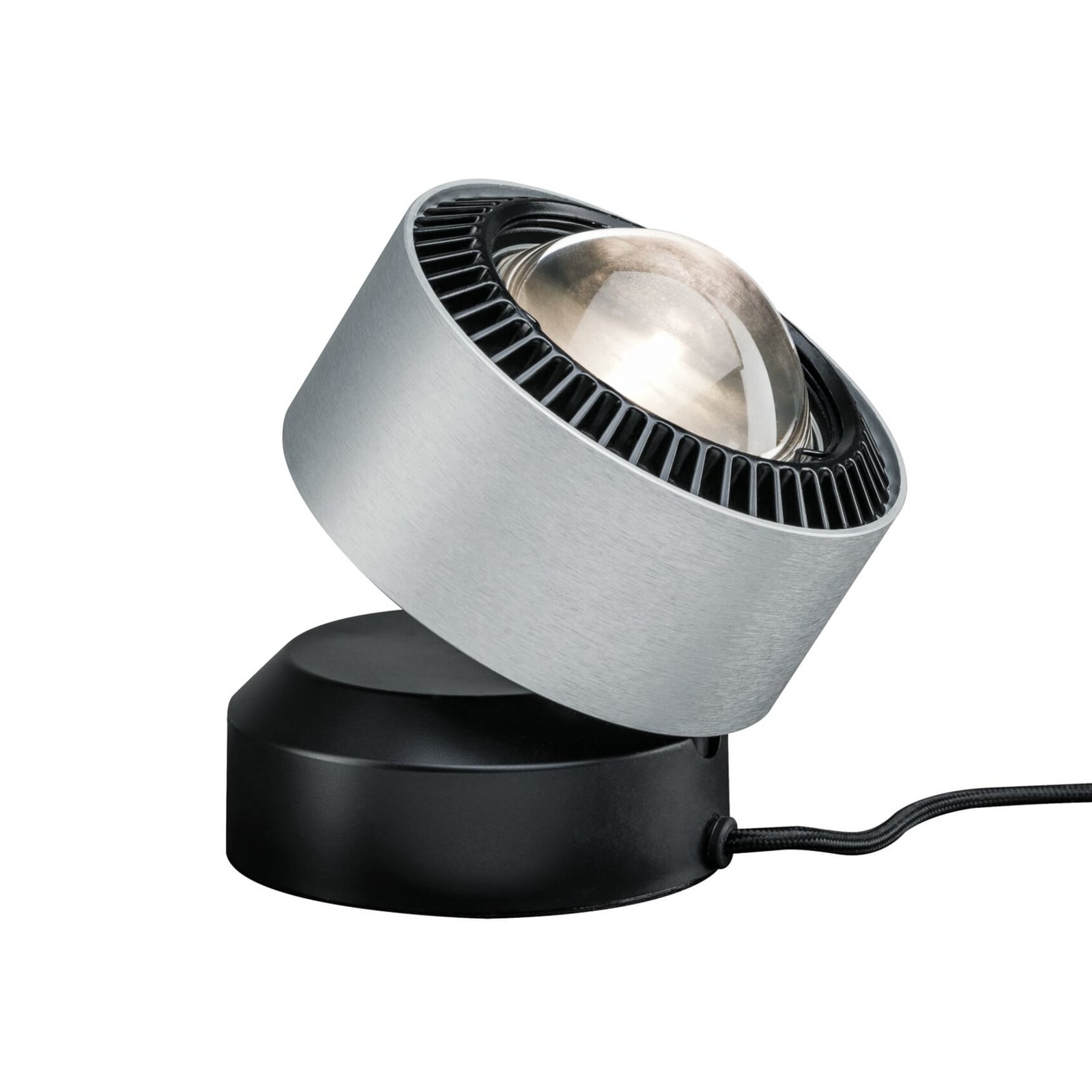 LED bordlampe Aldan aluminium dimbar nærbilde av lampehode
