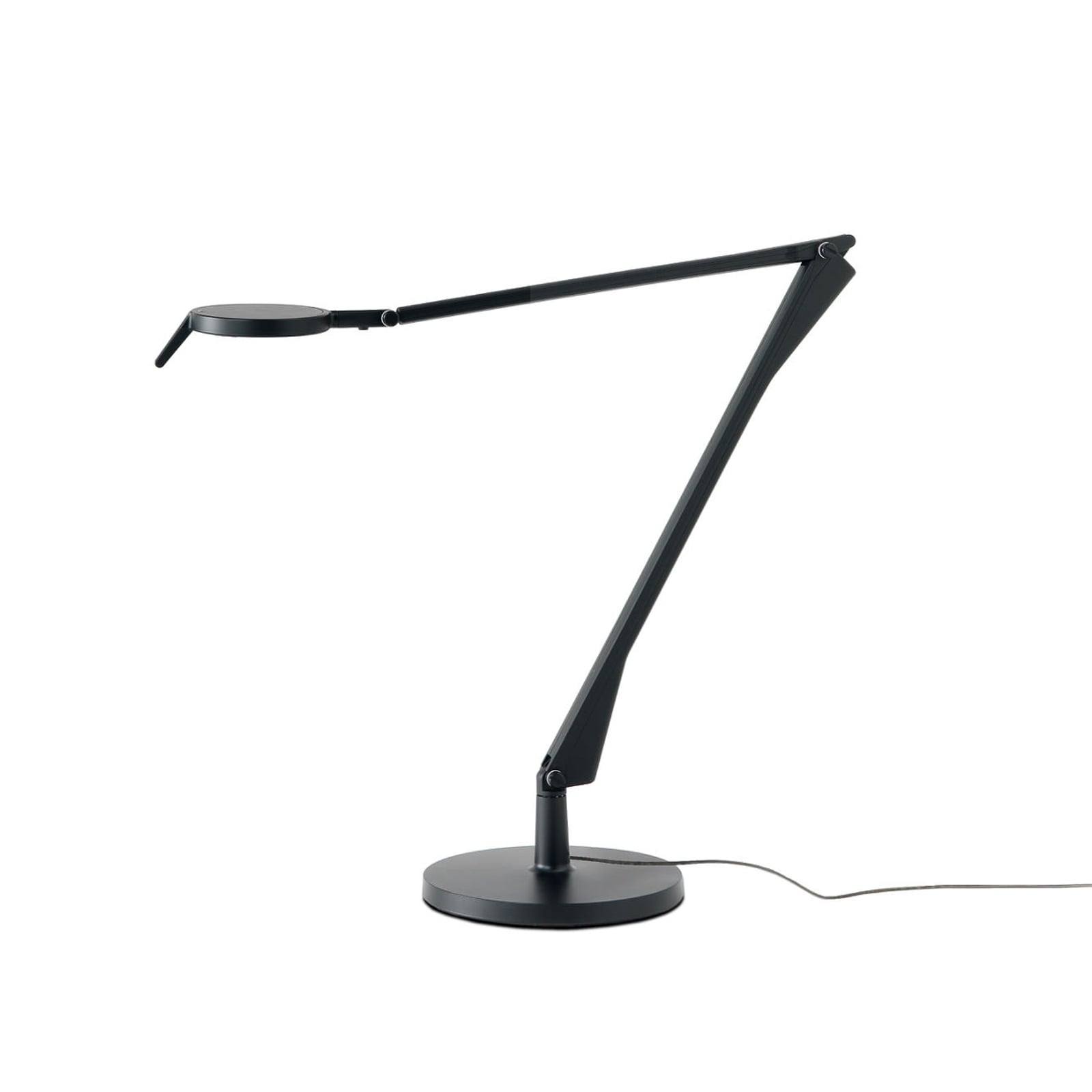 LED bordlampe Aledin Tec svart detalj av lampehode