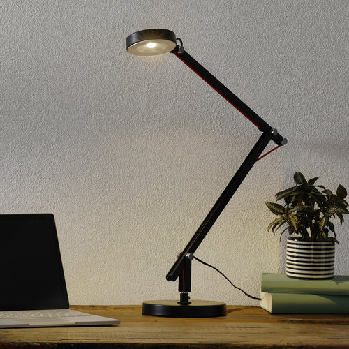 LED bordlampe Amsterdam svart justerbar metall forfra