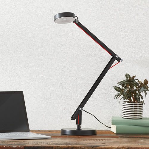 LED bordlampe Amsterdam svart justerbar metall bakside