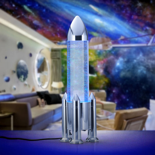 LED bordlampe Apollo RGB fargeskiftende titan 33 cm USB forfra
