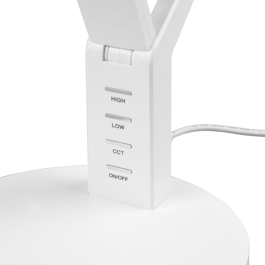 LED bordlampe Ava dimbar hvit CCT 5W med USB detalj av dimmer