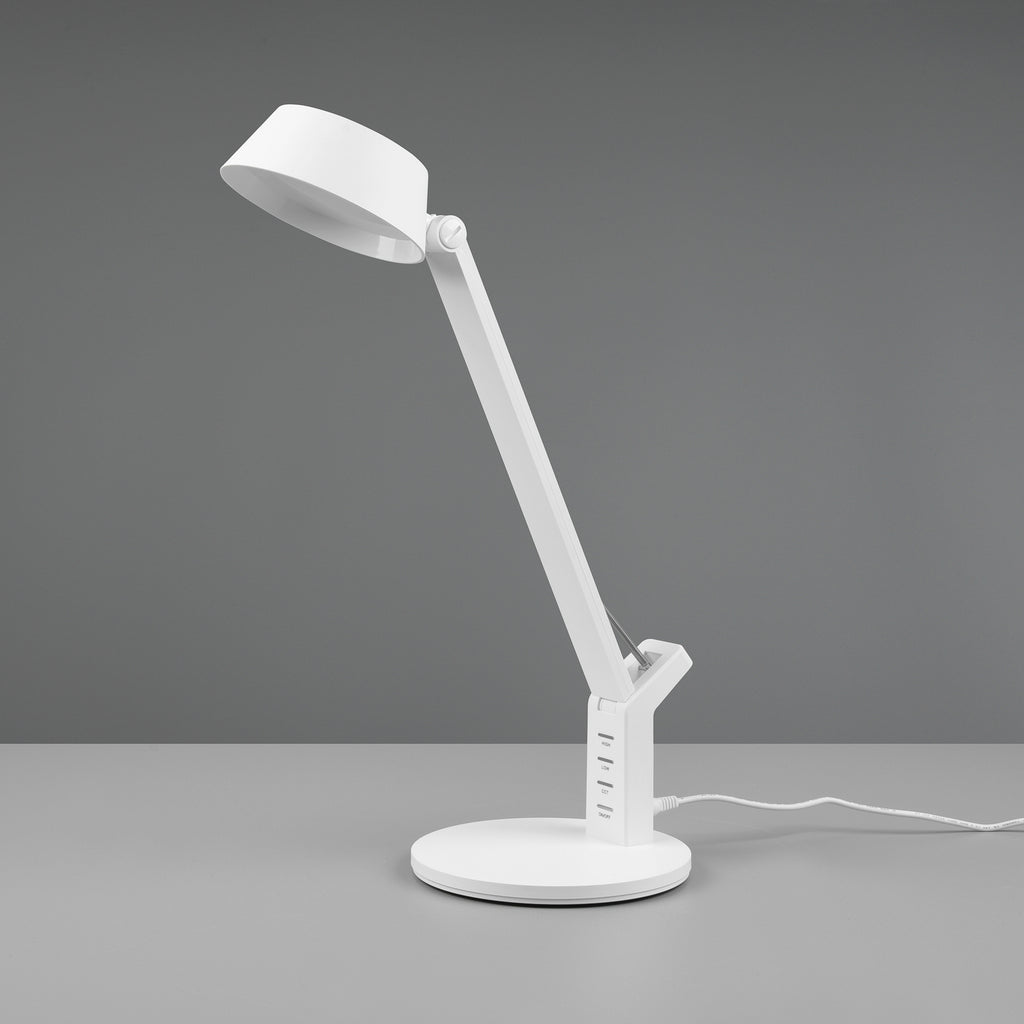 LED bordlampe Ava dimbar hvit CCT 5W med USB sideprofil