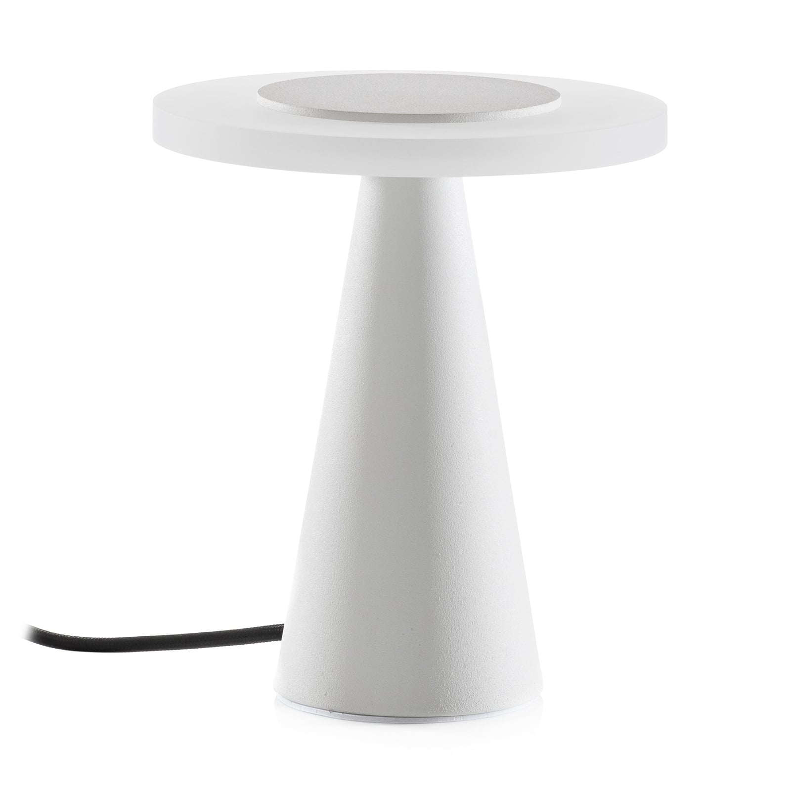 LED bordlampe Bax dimbar berøringsdimmer hvit Ø17 cm montert i rom