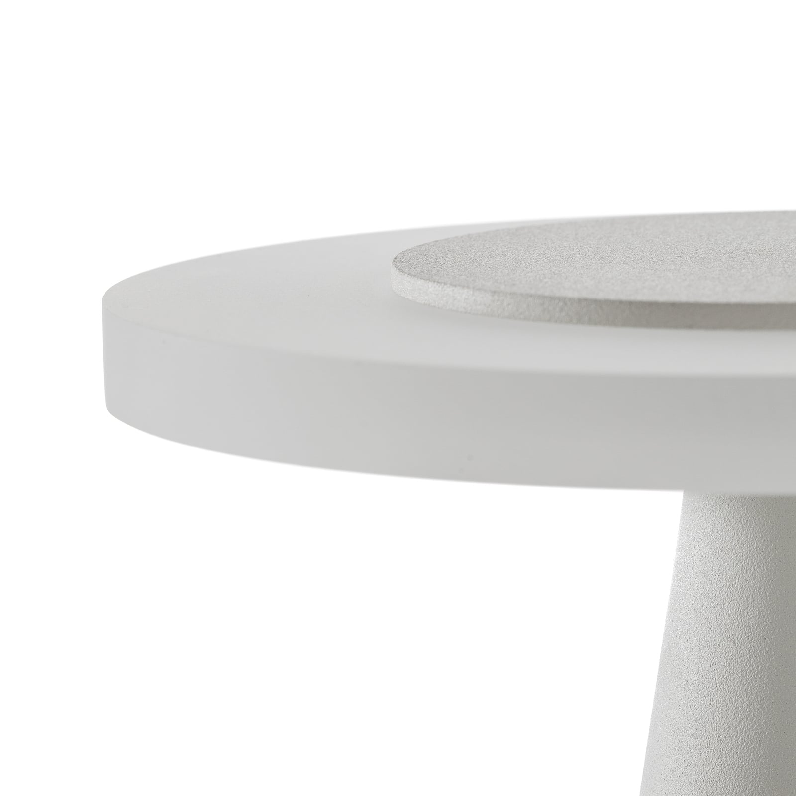 LED bordlampe Bax dimbar berøringsdimmer hvit Ø17 cm nærbilde av fot