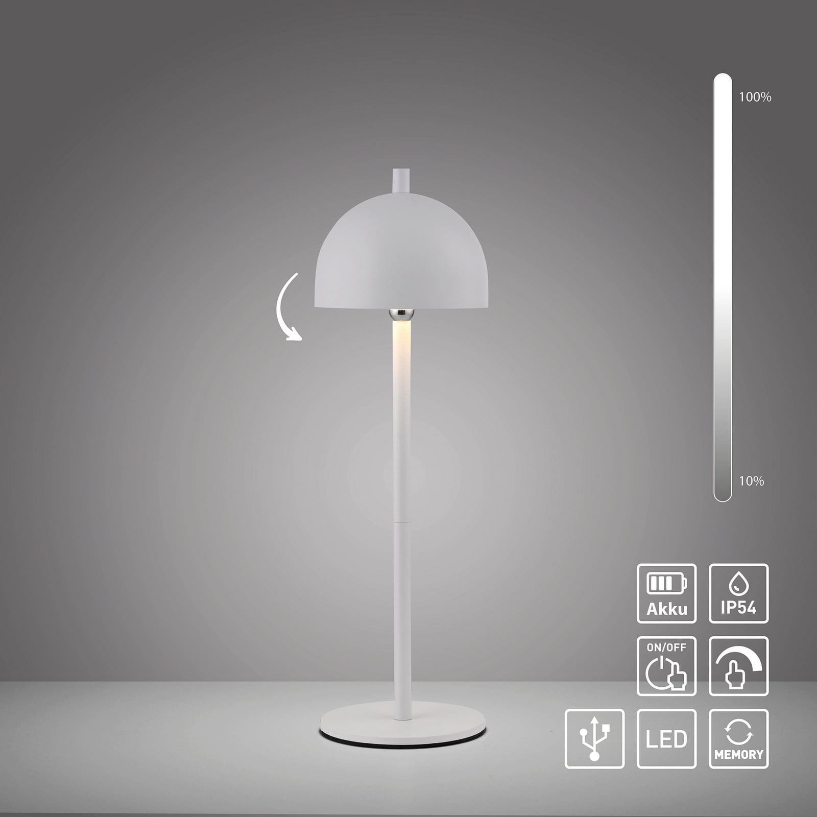 LED bordlampe Bellies oversikt over produktdetaljer