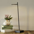 LED bordlampe Block dimbar svart metall 56 cm forfra