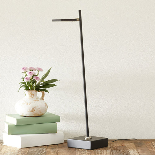 LED bordlampe Block dimbar svart metall 56 cm bakside