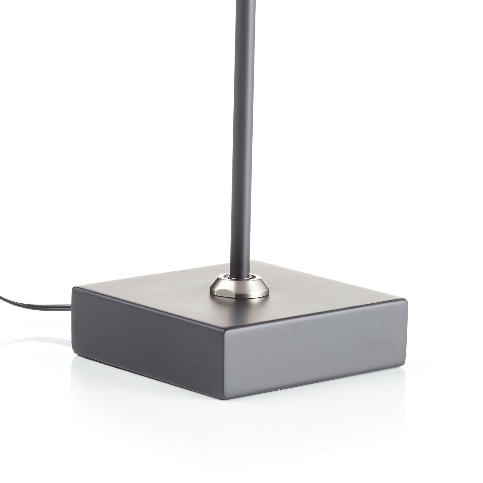 LED bordlampe Block dimbar svart metall 56 cm dimmer detalj