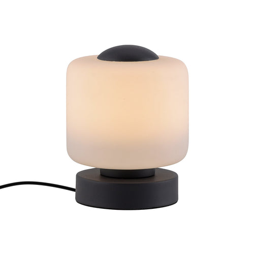 LED bordlampe Bota glass antrasitt dimbar 7W varmhvit forfra