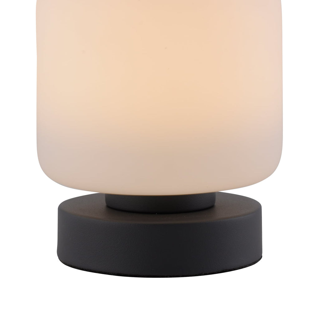 LED bordlampe Bota glass antrasitt dimbar 7W varmhvit sideprofil