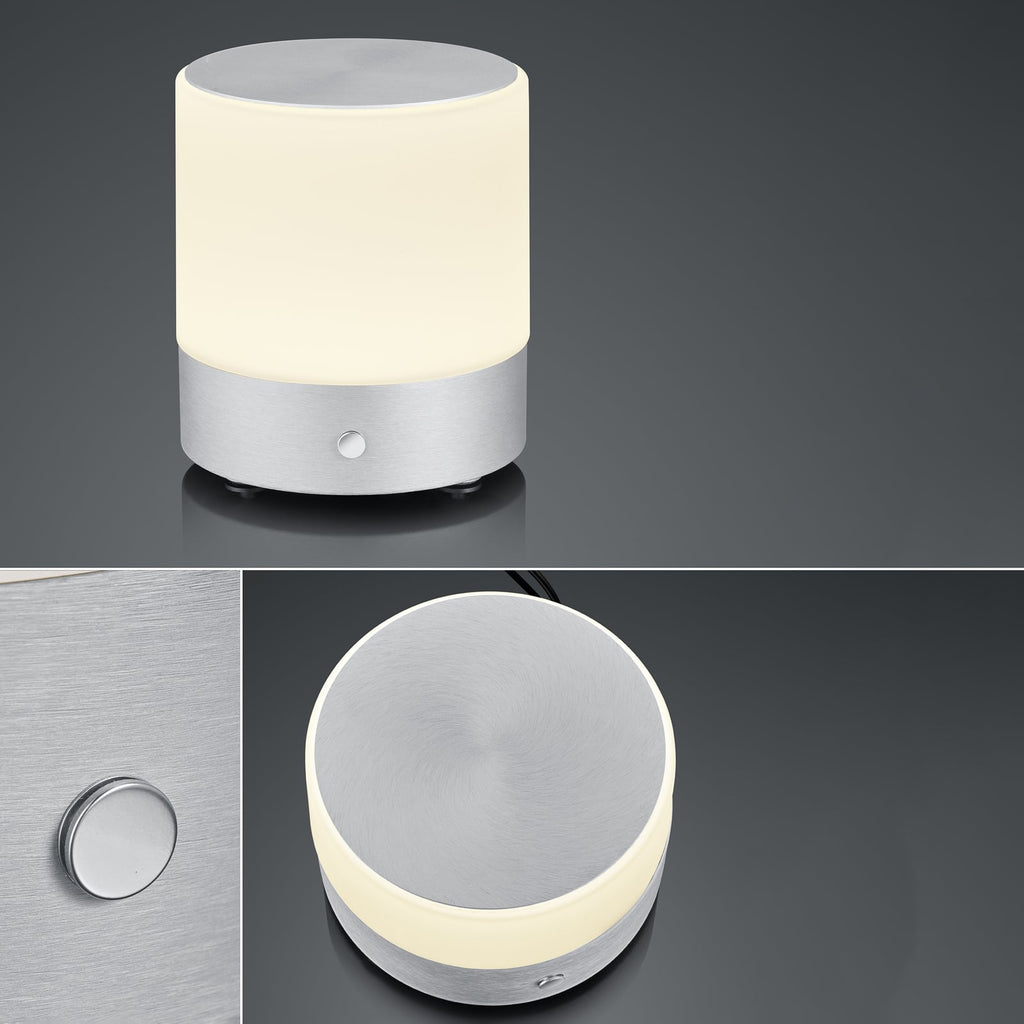 LED bordlampe Button detalj av touchdimmer og lampeskjerm