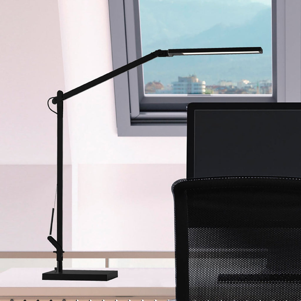 LED bordlampe Cala dimbar svart CCT 9,6W H46 cm forfra