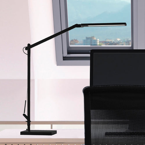 LED bordlampe Cala dimbar svart CCT 9,6W H46 cm forfra