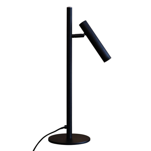 LED bordlampe Carlo 1 dimbar svart 3W varmhvit bakside