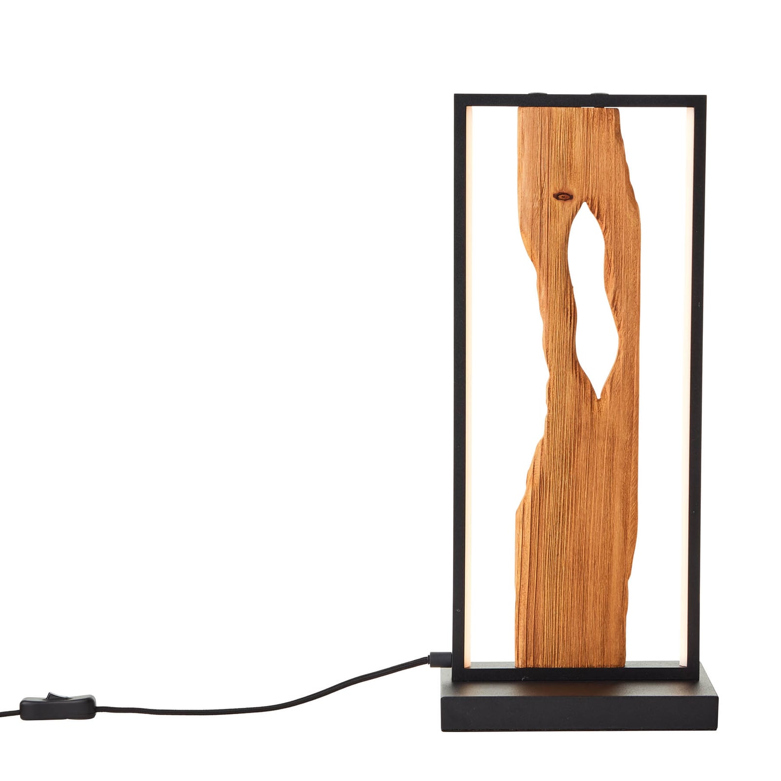 LED bordlampe Chaumont tre svart detalj