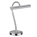 LED-bordlampe Curtis dimbar matt nikkel forfra
