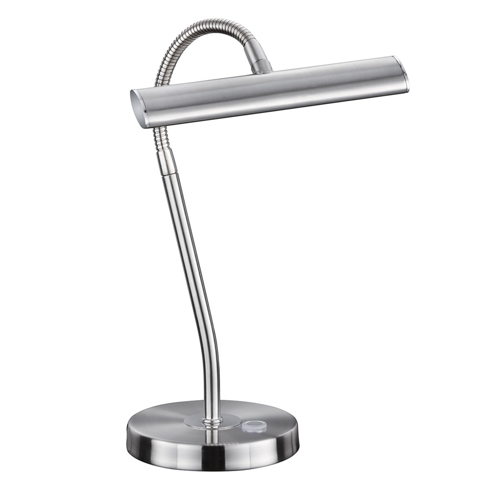 LED-bordlampe Curtis dimbar matt nikkel forfra