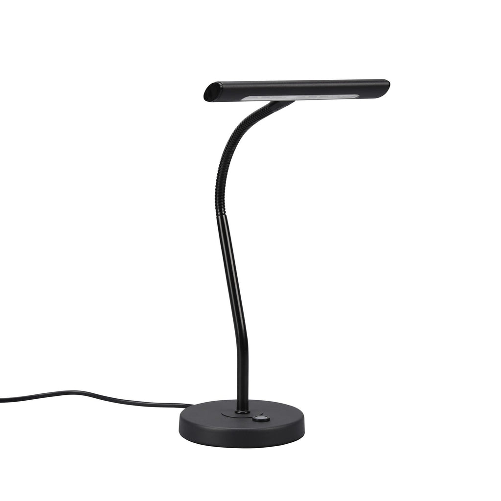 LED bordlampe Curtis fleksarm dimbar svart matt bakside