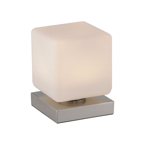 LED bordlampe Dadoa glass dimbar 12x12 cm 7W forfra