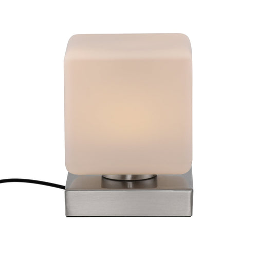 LED bordlampe Dadoa glass dimbar 12x12 cm 7W bakside