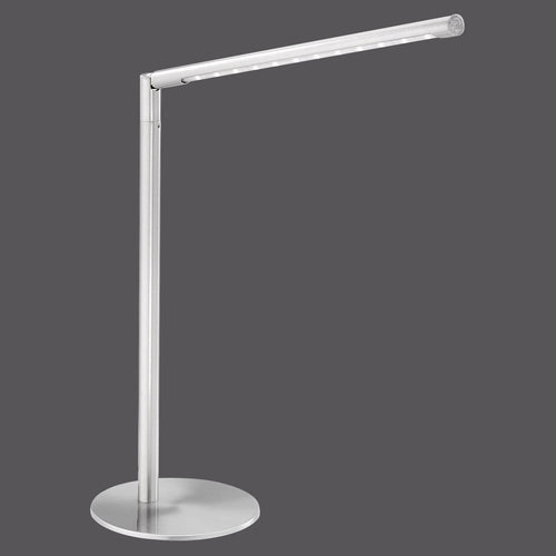LED bordlampe Dawda dimbar touch stålfarget bakside